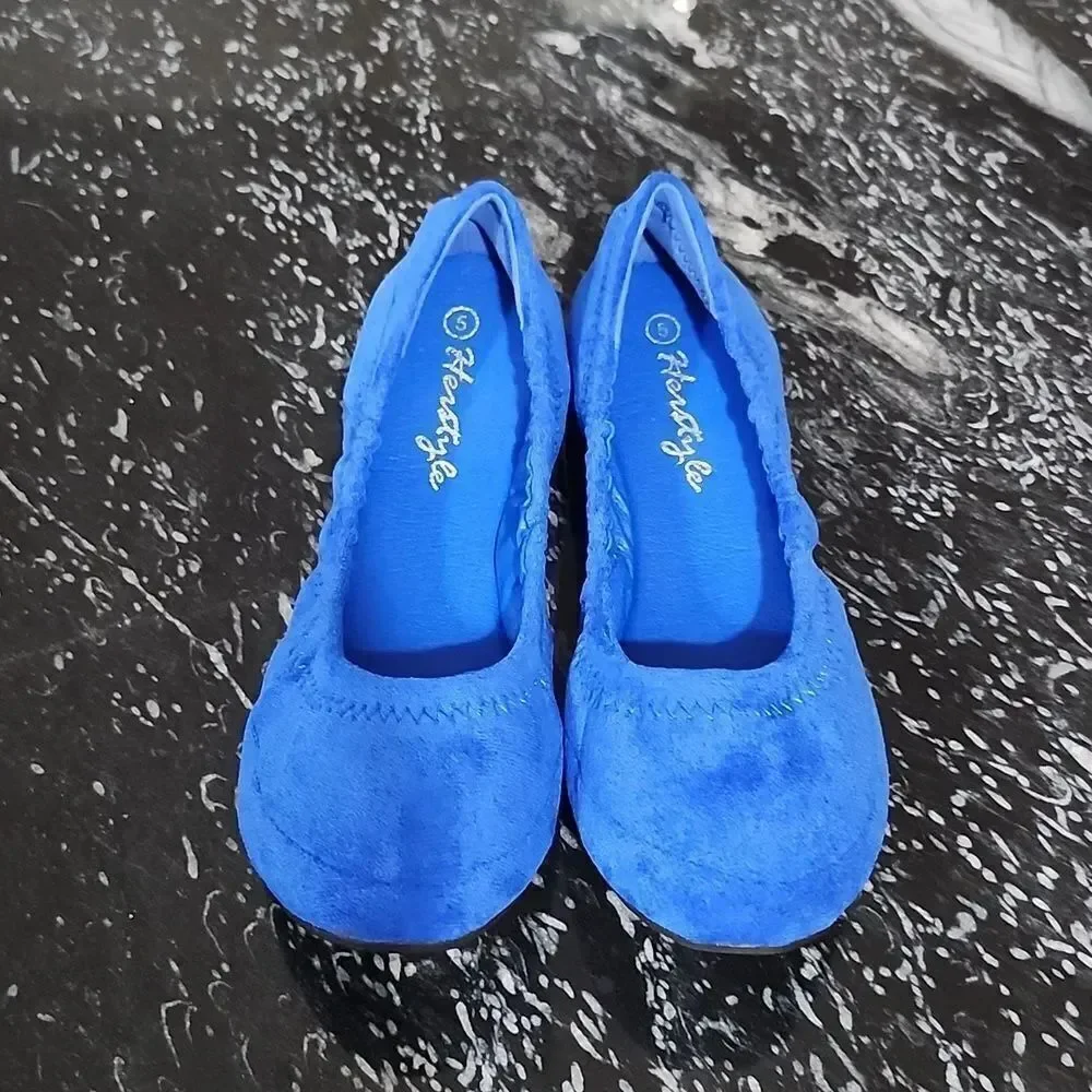 BRAND NEW HERSTYLE WOMEN'S BALLET FLATS SOFT ROUND TOE COMFORTABLE FLAT …